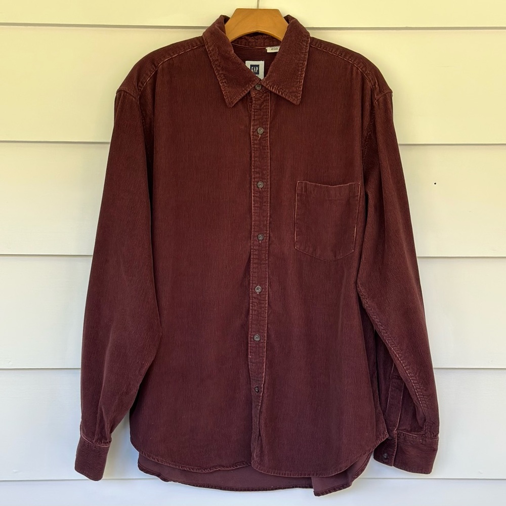 MENS corduroy shirt, Large, EUC